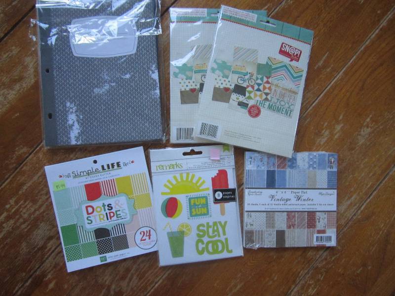 mixed lot of 6 x 6in paper pad, dou...