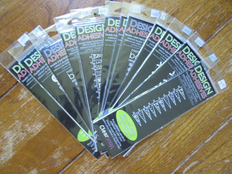 lot of 12 design adhesives clear sn...