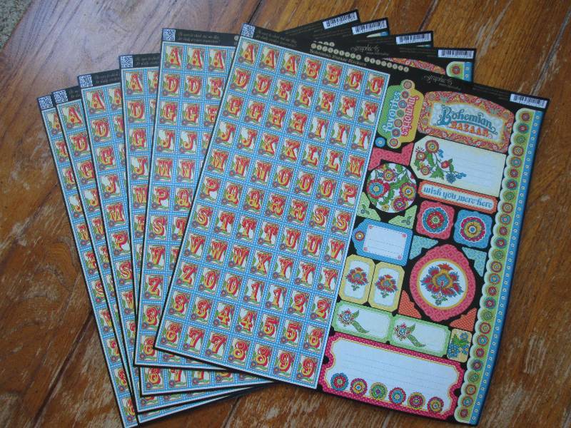 lot of 6 sheets of graphic 45 cards...