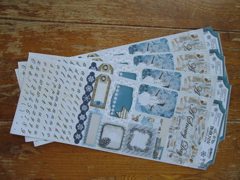 4 sheets of BoBunny cardstock stick...