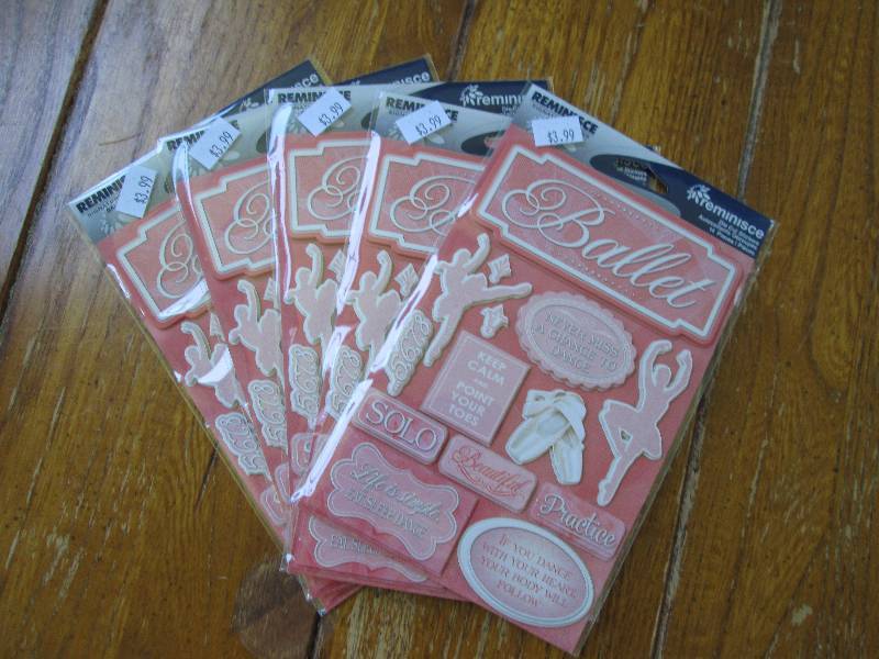 5 reminisce die cut stickers ...