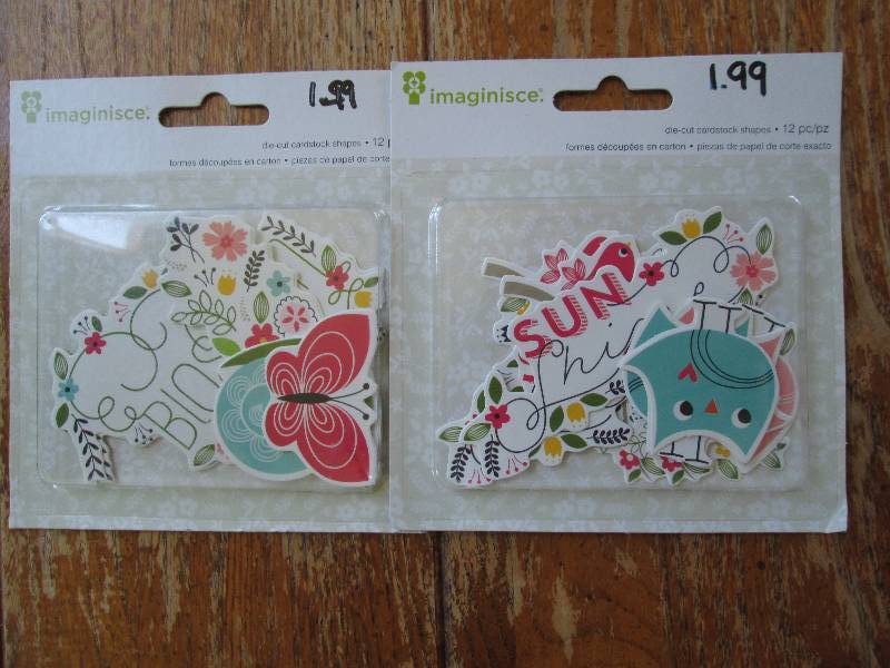 2 imaginisice die-cardstock shapes ...
