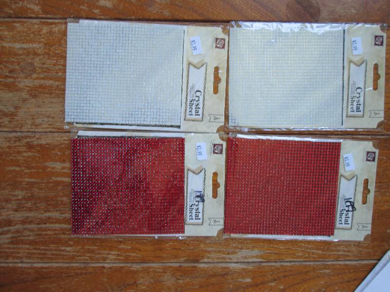 4 prima crystal sheets ...