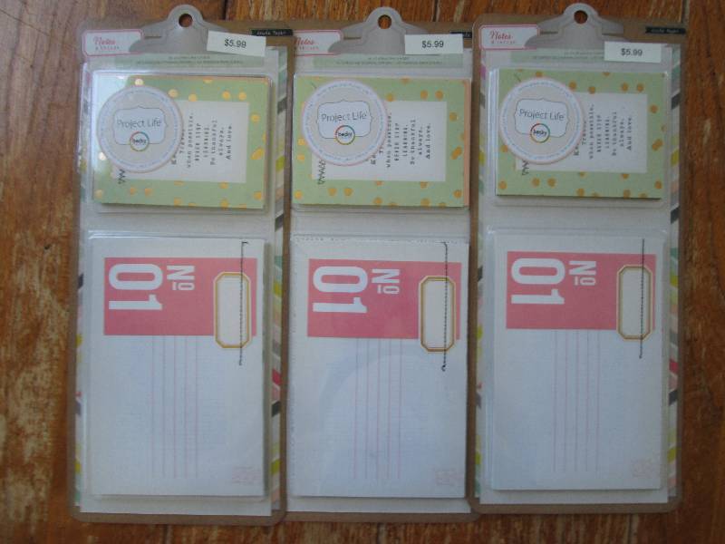 3 notes and things journaling cards...