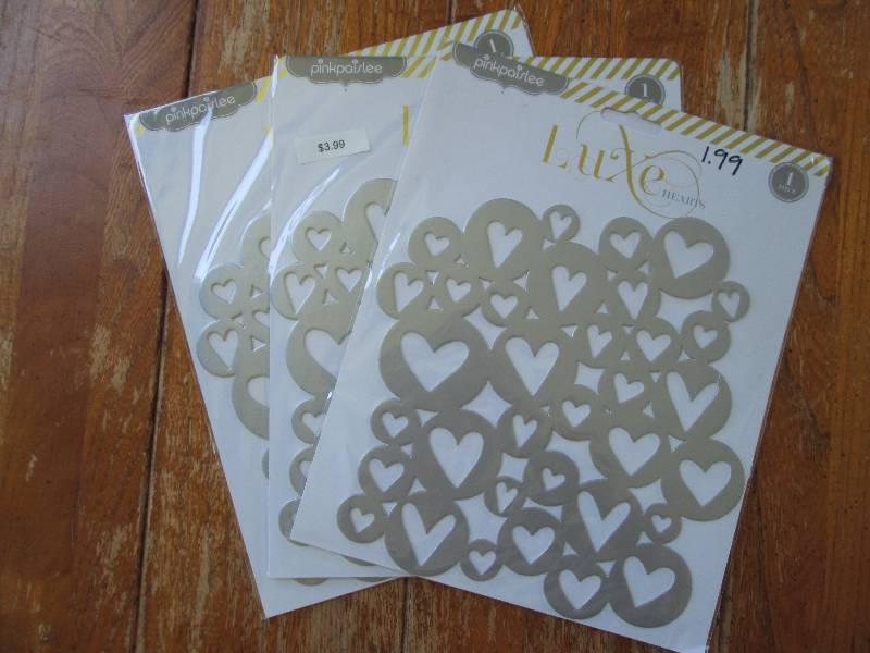 3 pinkpaislee luxe hearts ...