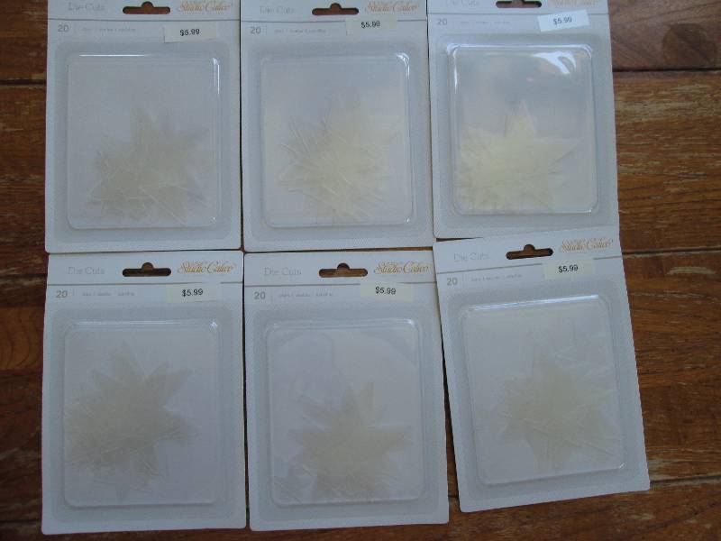 6 studio calico die cut stars ...