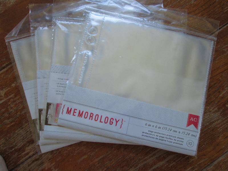 memorology 6 x 6in page protectors ...