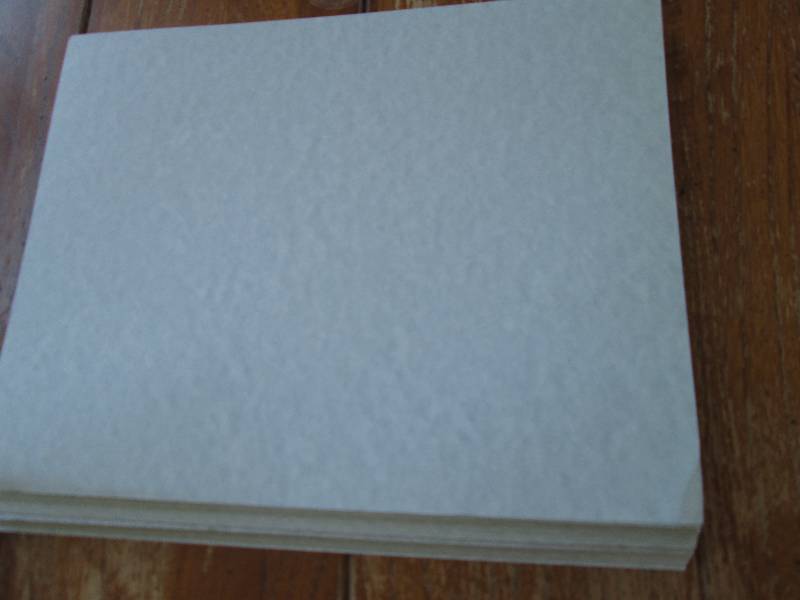 lot of blue parchment cardstock ...