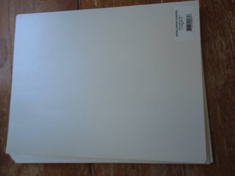 lot of pearl cardstock ...