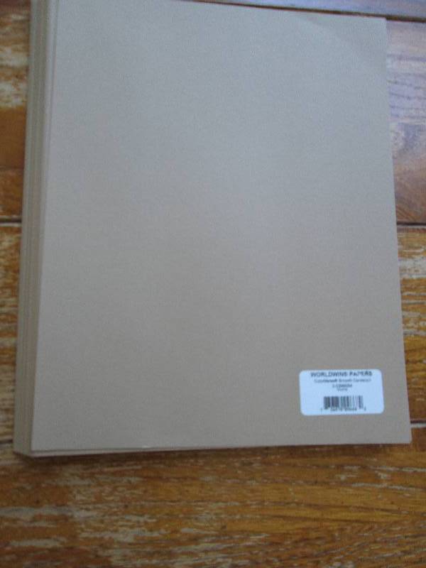 lot of mocha scrapbook paper ...