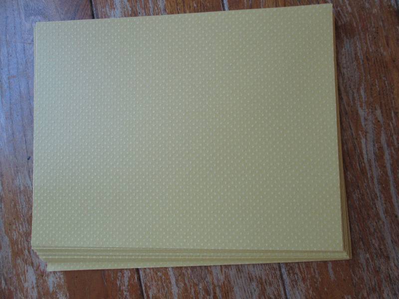 lot of yellow dotted scrapbook pape...