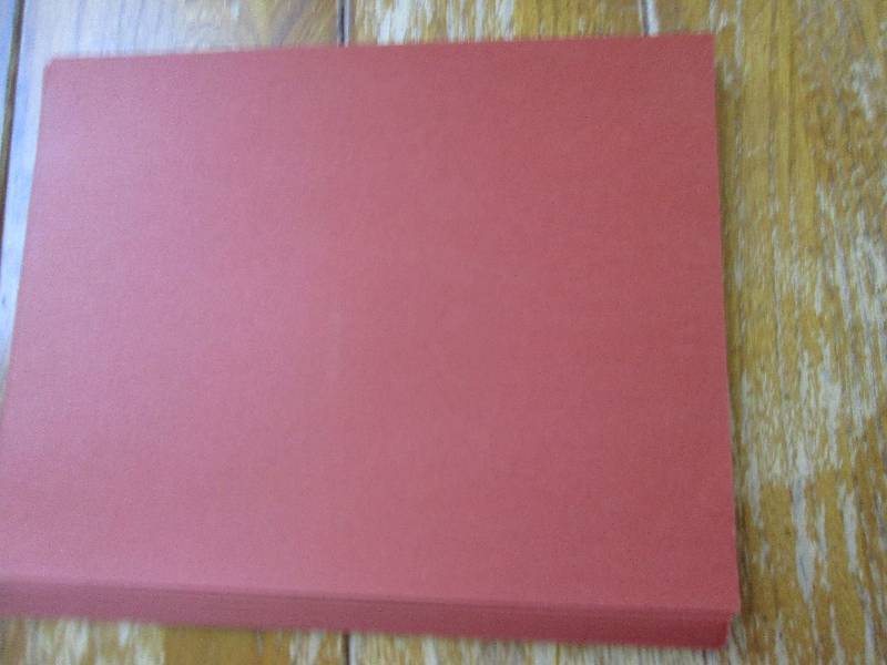 lot of red orange scrapbook paper ...