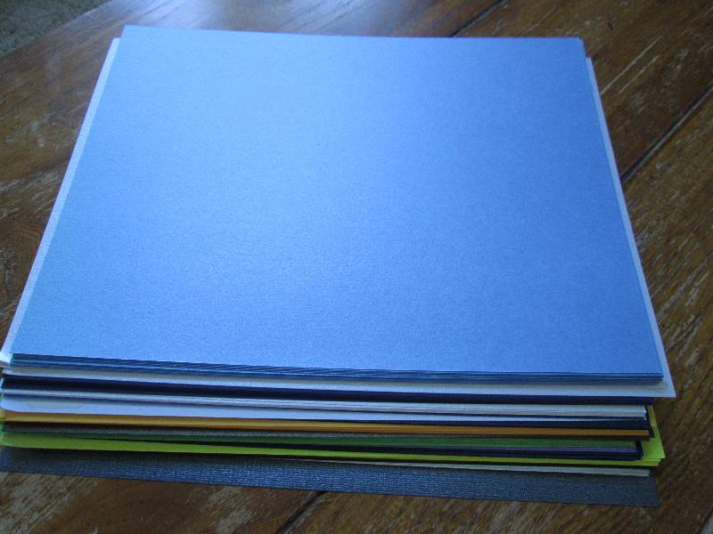 lot of cool color scrapbook paper ...