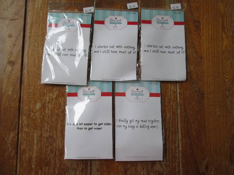 lot of 5 gourmet rubber stamp quote...