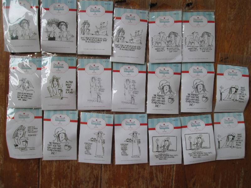 lot of 20 gourmet rubber stamps wit...