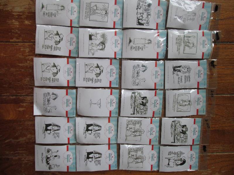 lot of 24 gourmet rubber stamps wit...