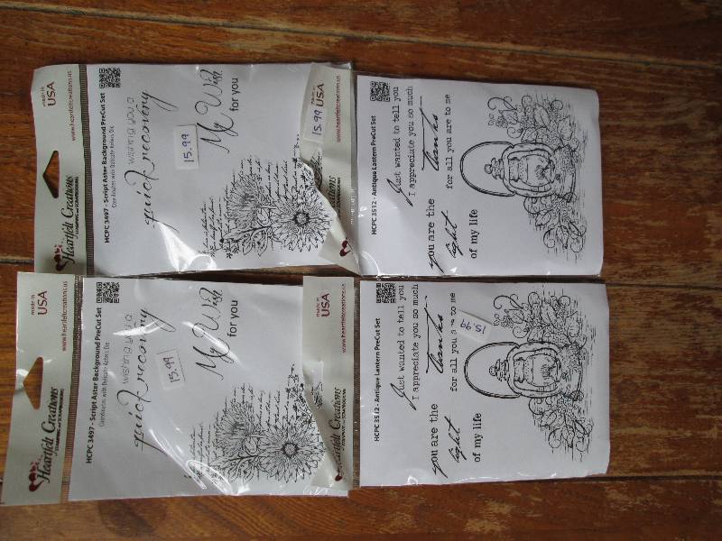 lot of 4 hearfelt creations stampin...