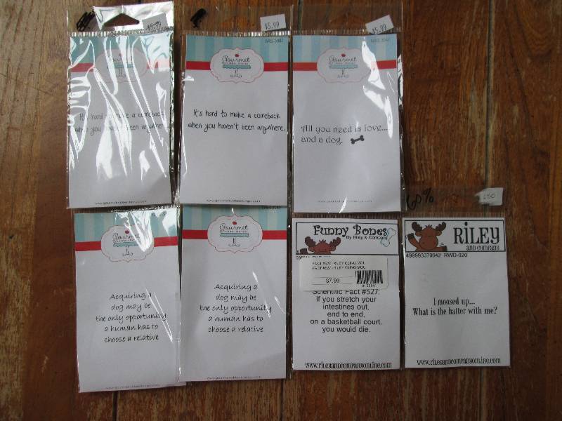 lot of 7  gourmet rubber stamps, an...