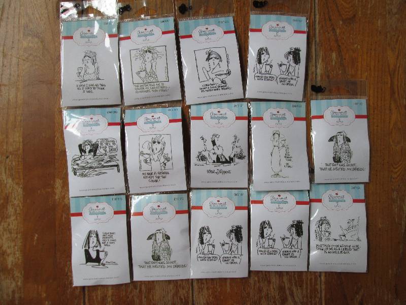 lot of 14 gourmet rubber stamps per...
