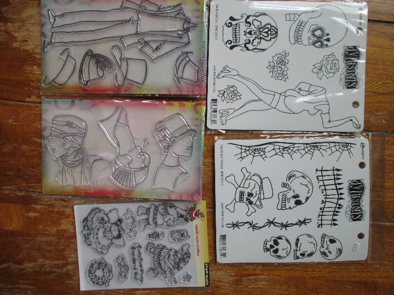 lot of 5 dylusions-ranger stamp set...