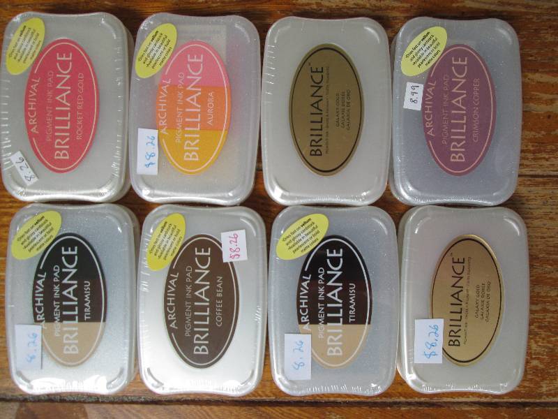 lot of 8 Archival pigment ink pad b...