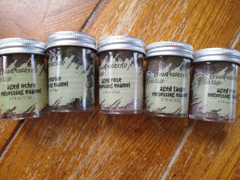 lot of 5 stampendous fran-tage aged...