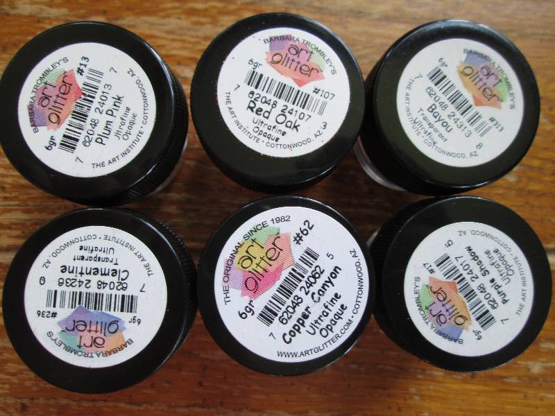 lot of 6 barbara trombleys art glit...