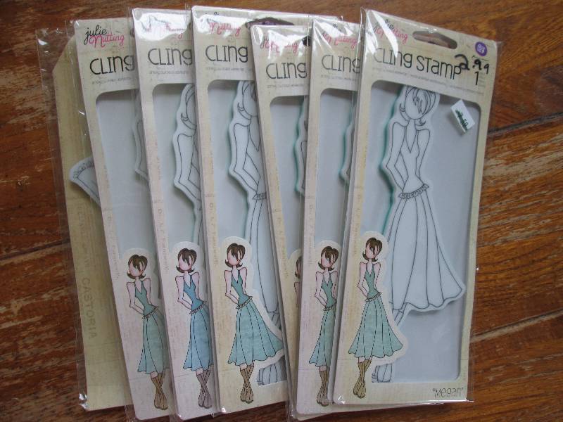 lot of 7 julie nutting cling stamp ...