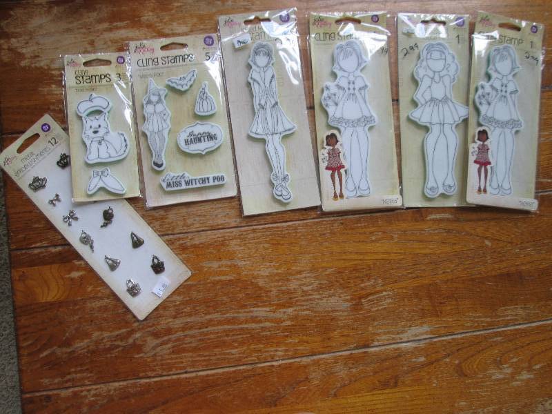 lot of 7 julie nutting cling stamp ...