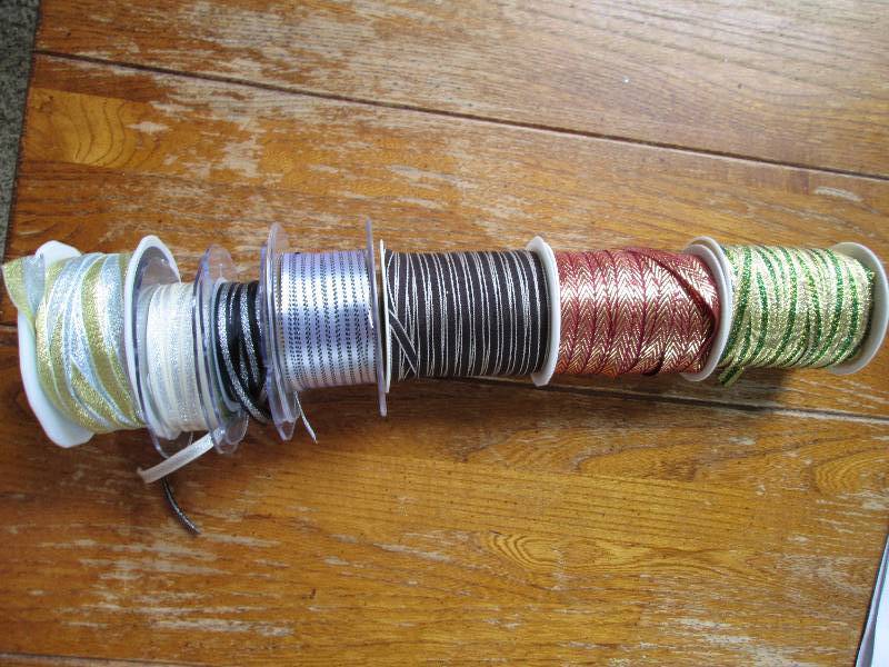 lot of 7 used ribbon spools ...