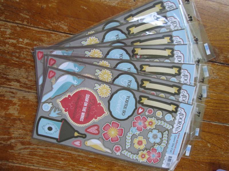 lot fo 7 Ador nit laser die cut ...