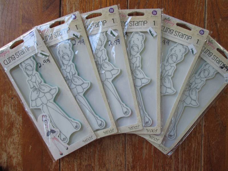 lot of 6 julie nuttling cling stamp...