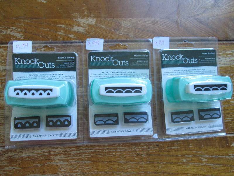 lot of 3 knock outs open scallop bo...