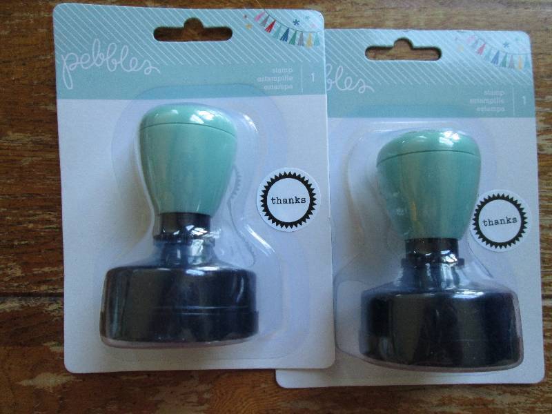 lot of 2 peffles thanks stamp ...