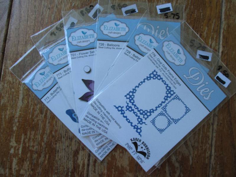 lot of 6 elizabeth craft designs di...
