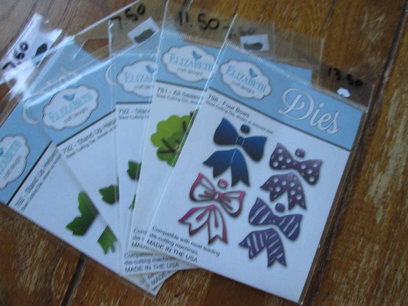 lot of 5 elizabeth craft designs di...