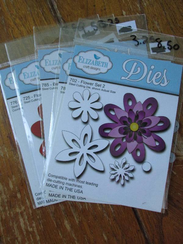 lot of 5 elizabeth craft designs di...