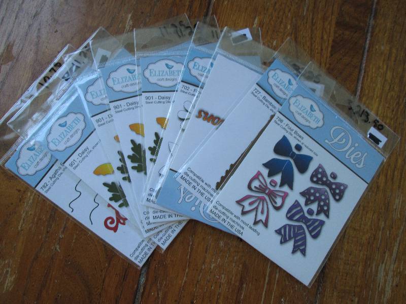 lot of 9 elizabeth craft designs di...
