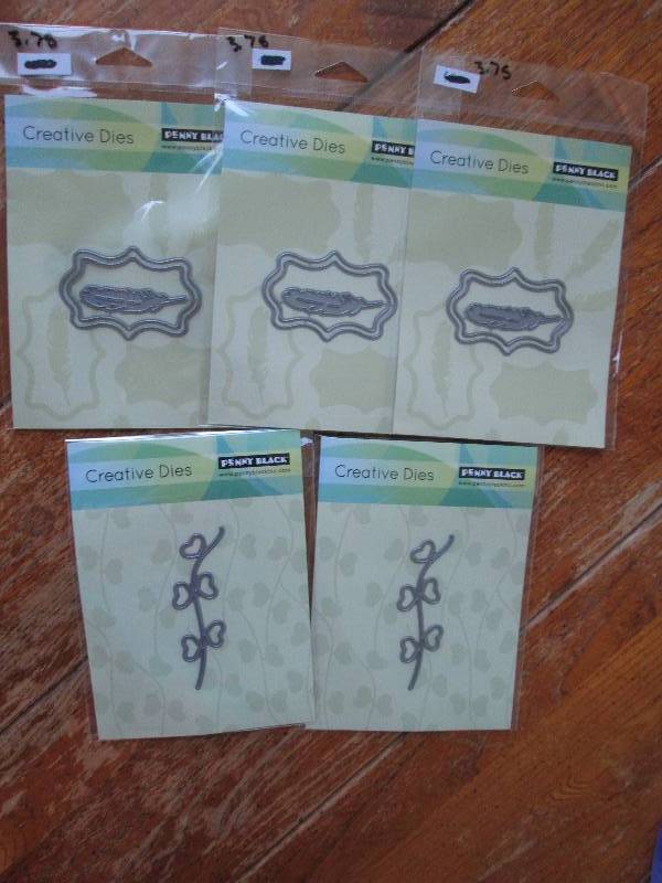 lot fo 5 creatice dies penny black ...