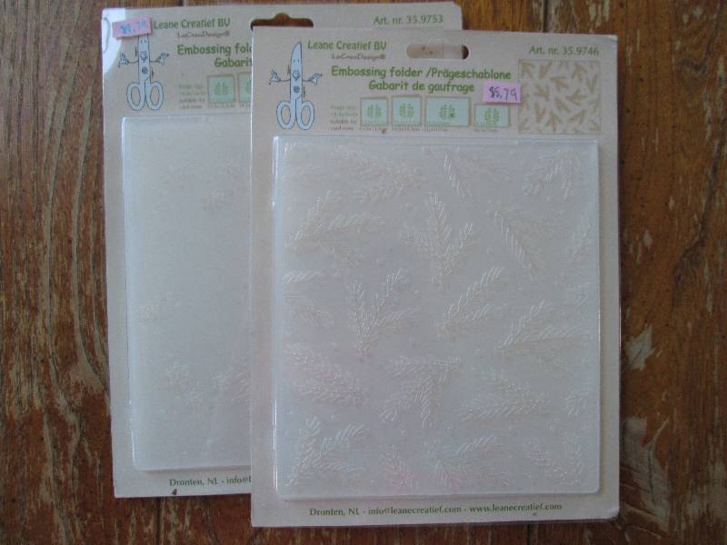 embossing folder lot of 2 ...