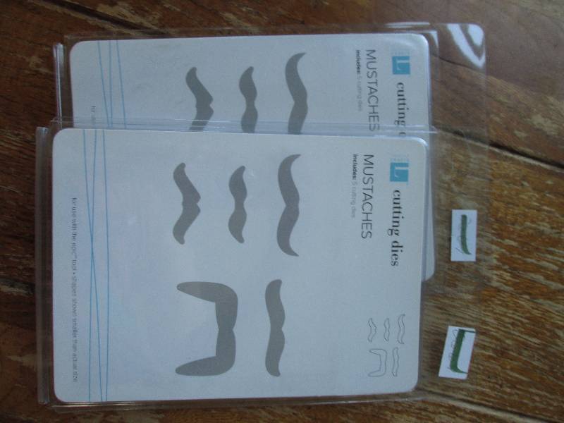 lot of 2 cutting dies mustaches ...