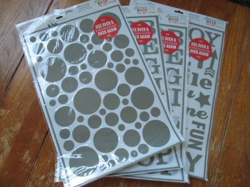 lot of 5 hazel and ruby stencil mas...