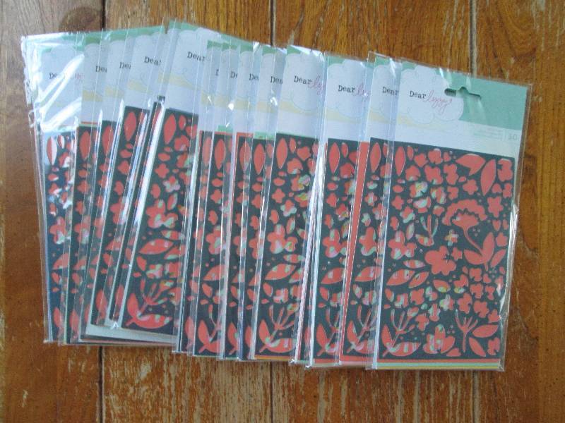 lot of 16 dear jizzy die cut cards ...