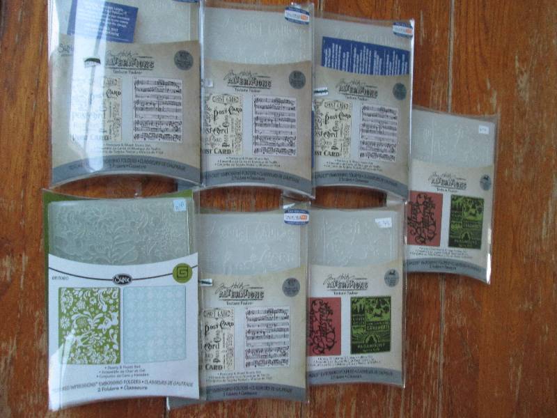lot of 7 sizzix jim holk alteration...