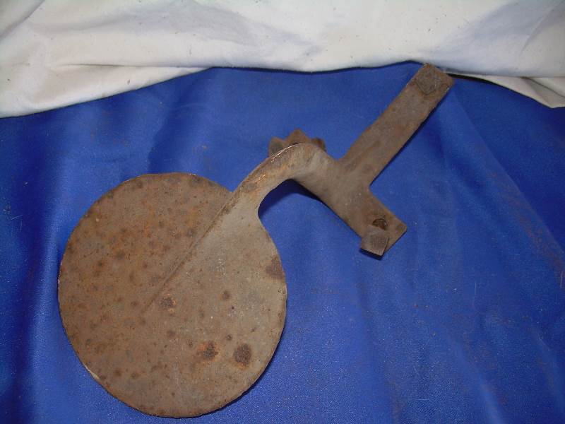 antique iron wagon step