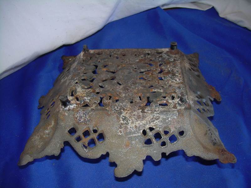antique cast iron candy dish