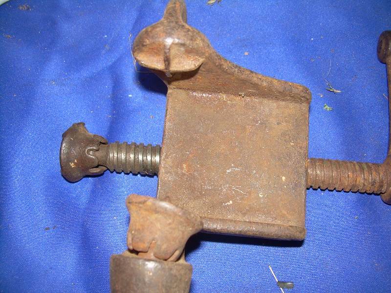 antique metal clamp