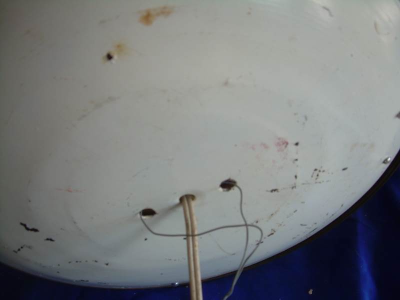 Antique lamp base