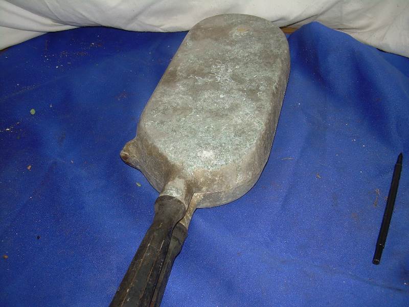 Antique frying pan. Double