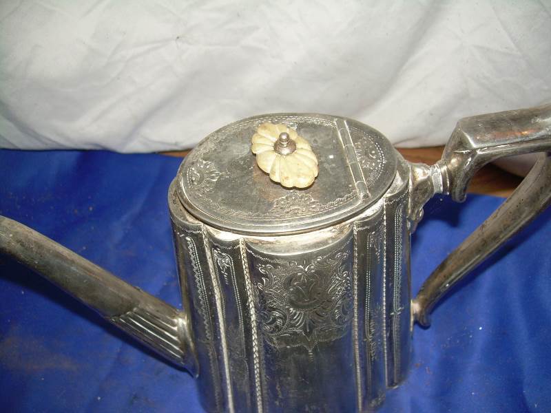 antique brittana coffee pot